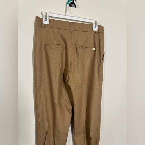 Manila Grace Women’s Tan Pants with Tulip Ankle Size 42 NWOT Wool / Viscose - Picture 6 of 11
